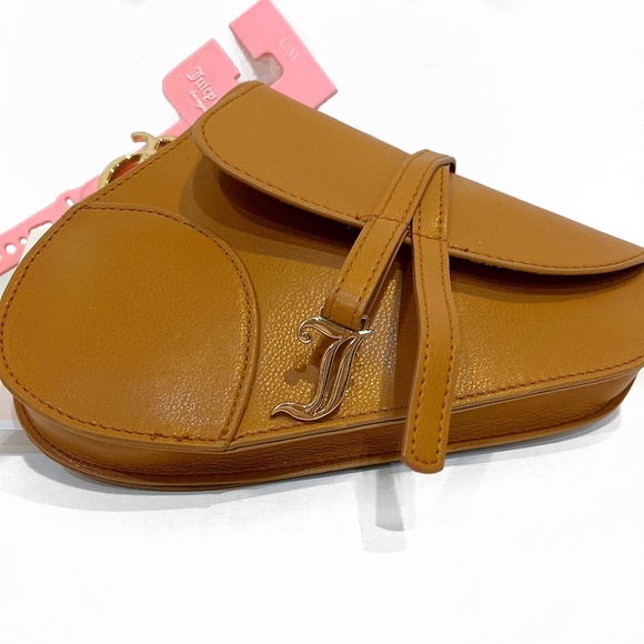 NWT Juicy Couture Cognac Belted Saddle Bag/Fanny Pack, Sz Lg/X-Lg - Picture 11 of 16